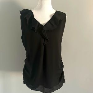 NY & Company Stretch Ruffle Blouse